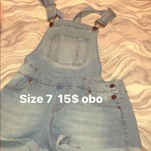 Overall shorts
